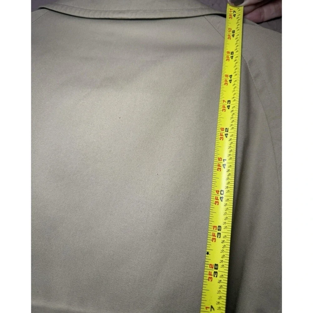 VTG BURBERRYS Double Breasted‎ Belted Trench Coat NOVA CHECK Liner 54 R England - Picture 9 of 13